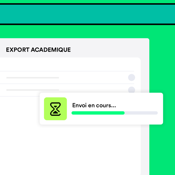 Interface de gestion administrative tudiante avec fiche stagiaire historique actions et reporting lgal automatique