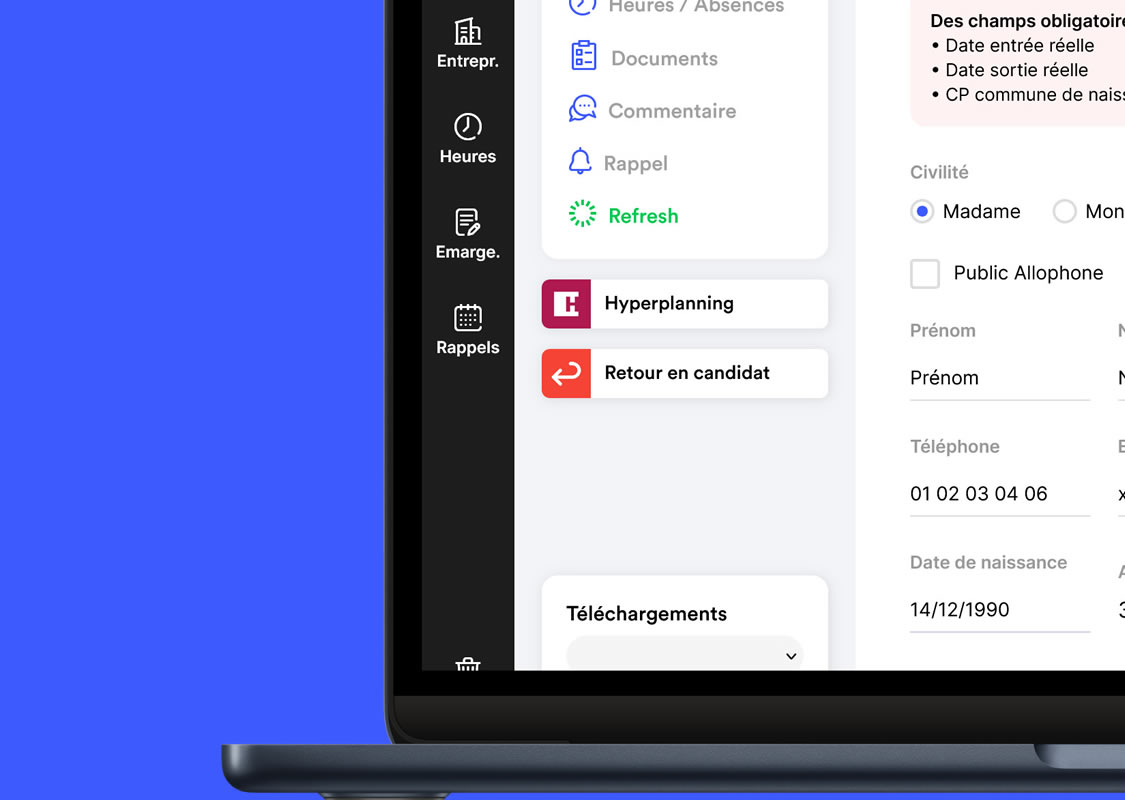 Fiche stagiaire GRETA avec historique complet des actions et reporting lgal automatique
