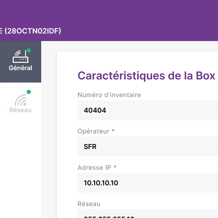 Parc machines informatique avec historique des interventions alertes prventives et suivi cycle de vie quipements