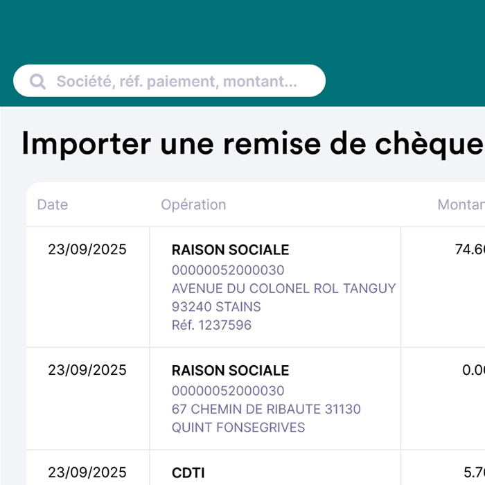Import parsing bancaire automatique outil gestion fdration avec traitement relevs et rapprochement paiements temps rel