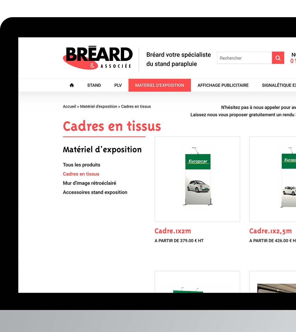 Page catgorie de produits Brard