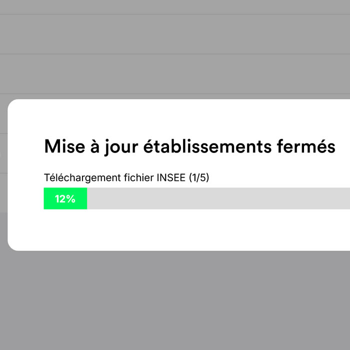Synchronisation automatique base INSEE outil gestion fdration avec reporting avanc et exports personnaliss pour pilotage